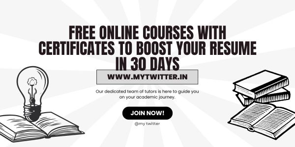 Free Online Courses with Certificates to Boost Your Resume in 30 Days